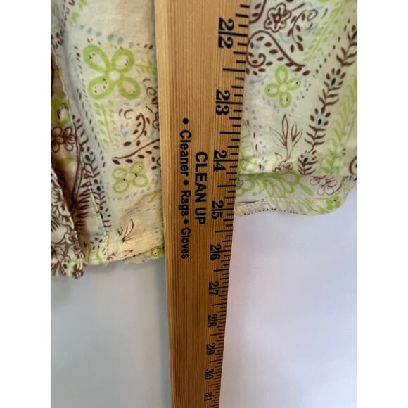 Wrangler 20X Women’s 2XL Brown Floral Pearl Snap Shirt Ultra Fit Long Sleeve - Picture 6 of 8